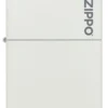 Classic White Matte Zippo Logo