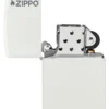 Classic White Matte Zippo Logo