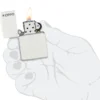 Classic White Matte Zippo Logo