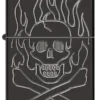 Flaming Skull Design