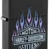Harley-Davidson® Purple Flames Design