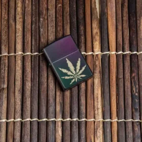Iridescent Marijuana Leaf