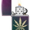 Iridescent Marijuana Leaf