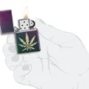 Iridescent Marijuana Leaf