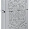 Johnny Cash Man in Black Crest Design