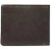Mocha Leather Wallet- Skull Metal Plate Design