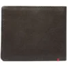 Mocha Leather Wallet- Skull Metal Plate Design