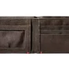 Mocha Leather Wallet- Skull Metal Plate Design