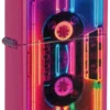 Neon Cassette Design