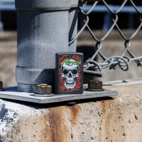Poison Skull and Roses Design
