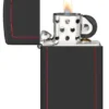 Slim® Black Matte with Red Border