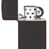Slim® Black Matte with Red Border