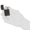 Slim® High Polish Black Zippo Logo