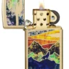 Slim® High Polish Brass Howling Wolf