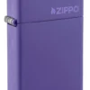 Slim® Purple Matte Zippo Logo