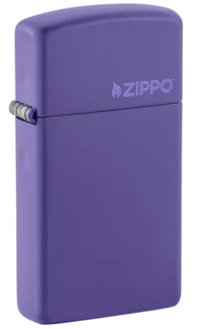 Slim® Purple Matte Zippo Logo