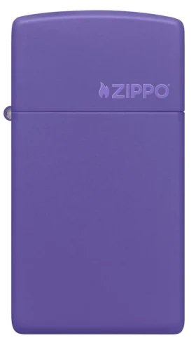 Slim® Purple Matte Zippo Logo