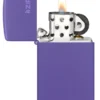 Slim® Purple Matte Zippo Logo