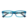 Striped Temple Reading Glasses – Blue