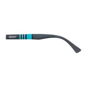 Striped Temple Reading Glasses – Blue