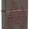 Typographic Zippo Flame Art Design