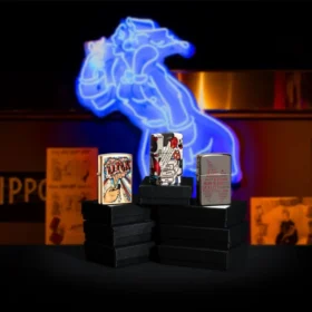 Typographic Zippo Flame Art Design