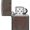 Typographic Zippo Flame Art Design