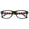 Wide Frame Striped Reading Glasses