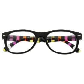 Wide Frame Striped Reading Glasses