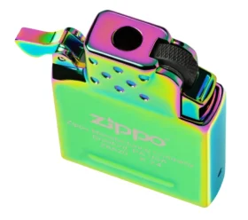 Yellow Flame Butane Lighter Insert – Iridescent Green